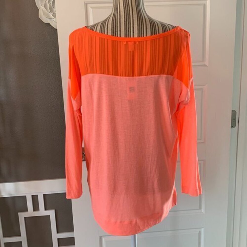 Gap Sheer Back Long Sleeve Shirt NWT